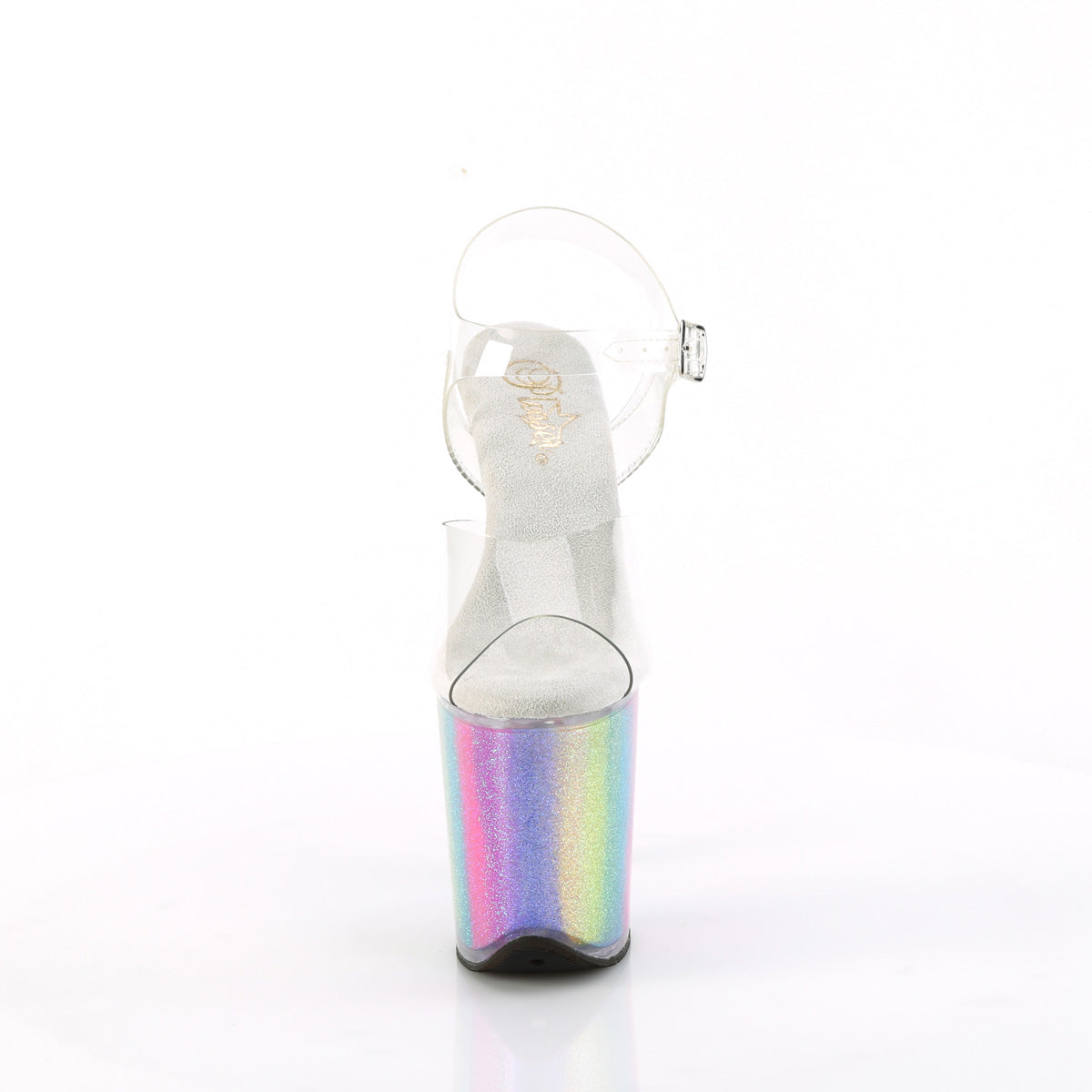 FLAMINGO-808RG-01 Clear /Rainbow Glitter