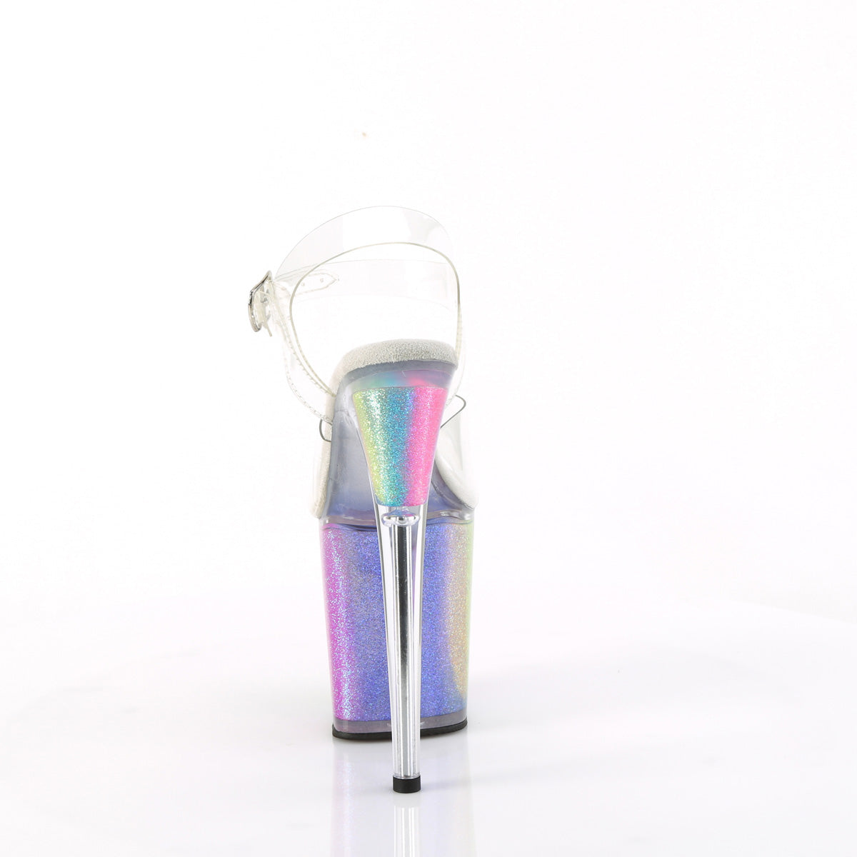 FLAMINGO-808RG-01 Clear /Rainbow Glitter