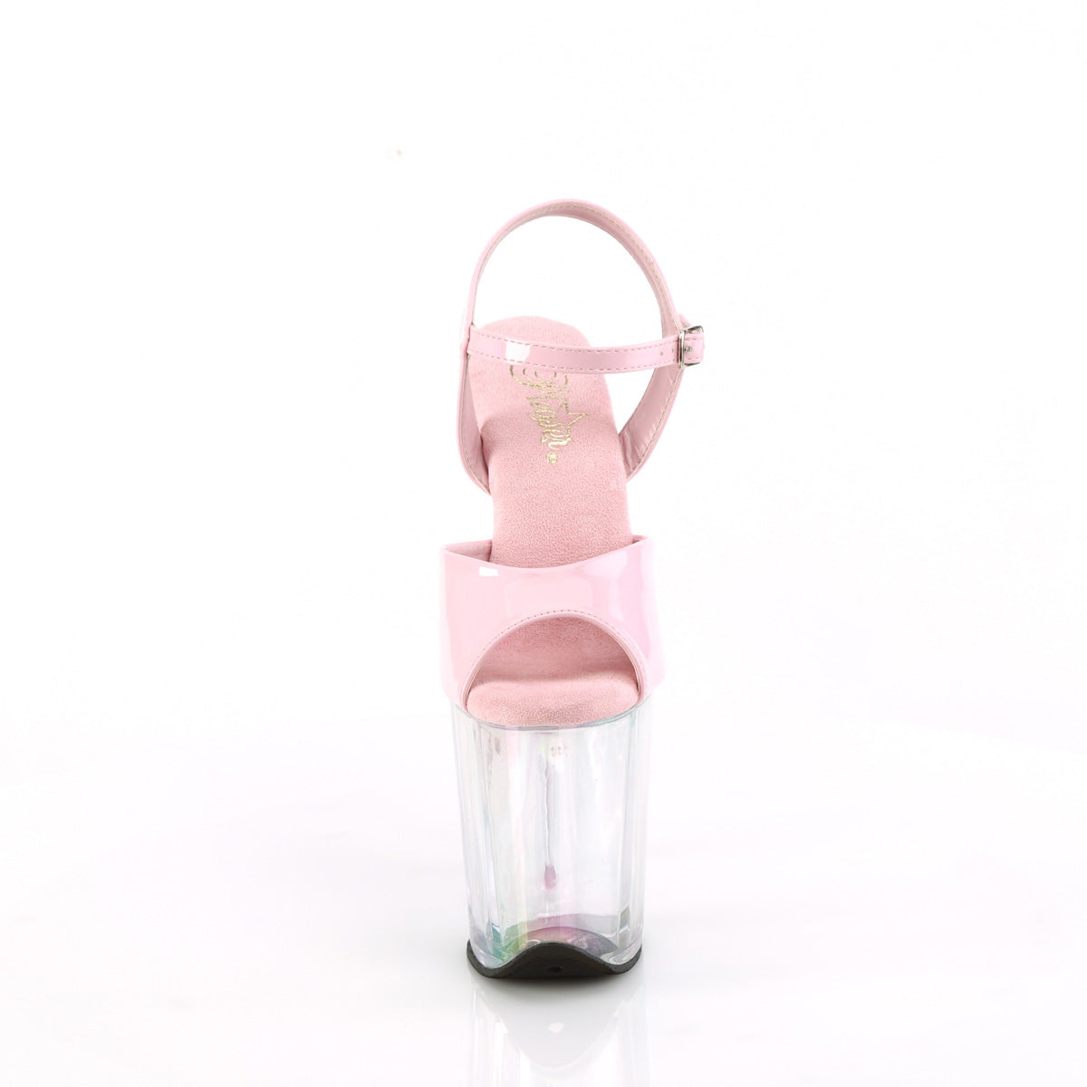 FLAMINGO-809HT Baby Pink Holographic Patent /Holographic Tinted