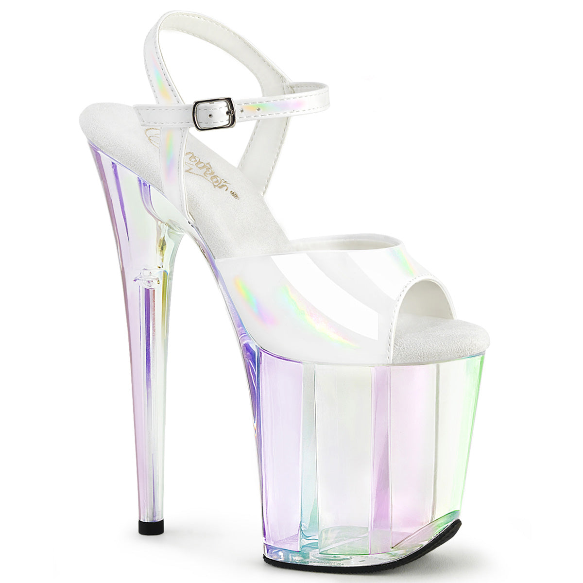 FLAMINGO-809HT White Holographic Patent /Holographic Tinted