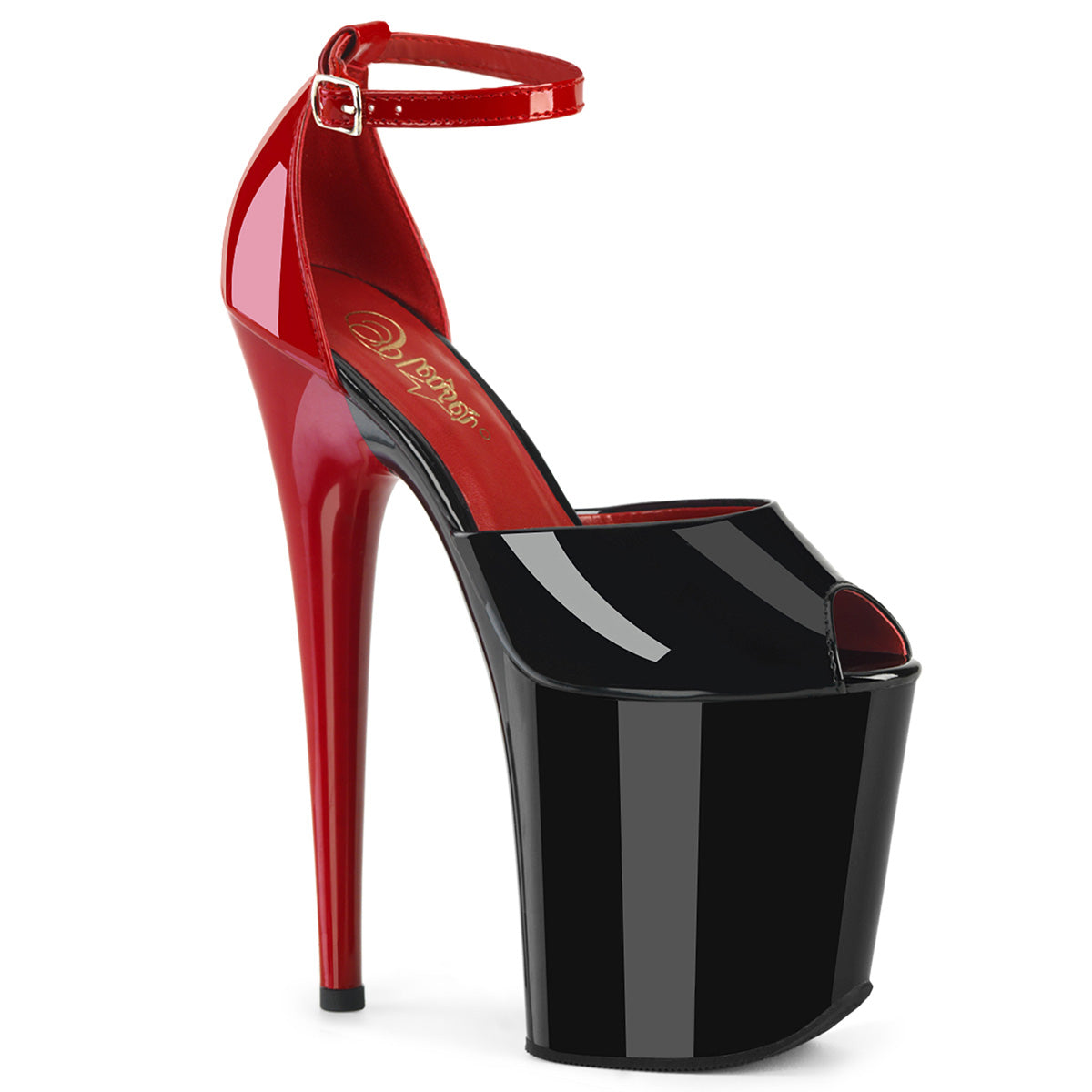 FLAMINGO-868 Black Red Patent /Black Red
