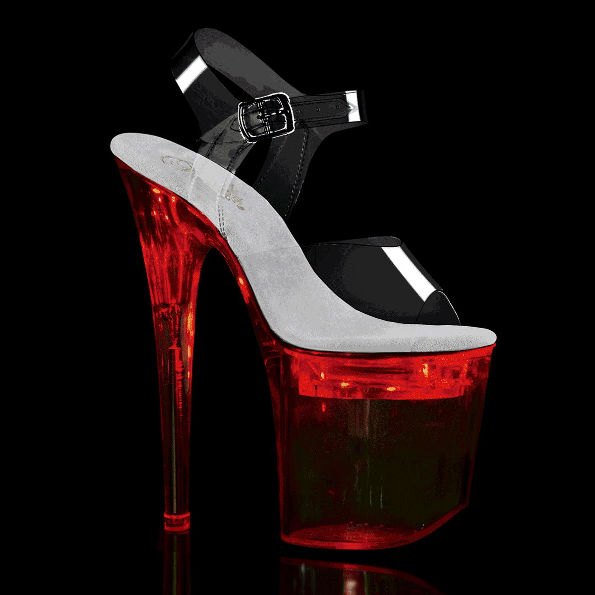 FLASHDANCE-808 Clear Platform Sandal