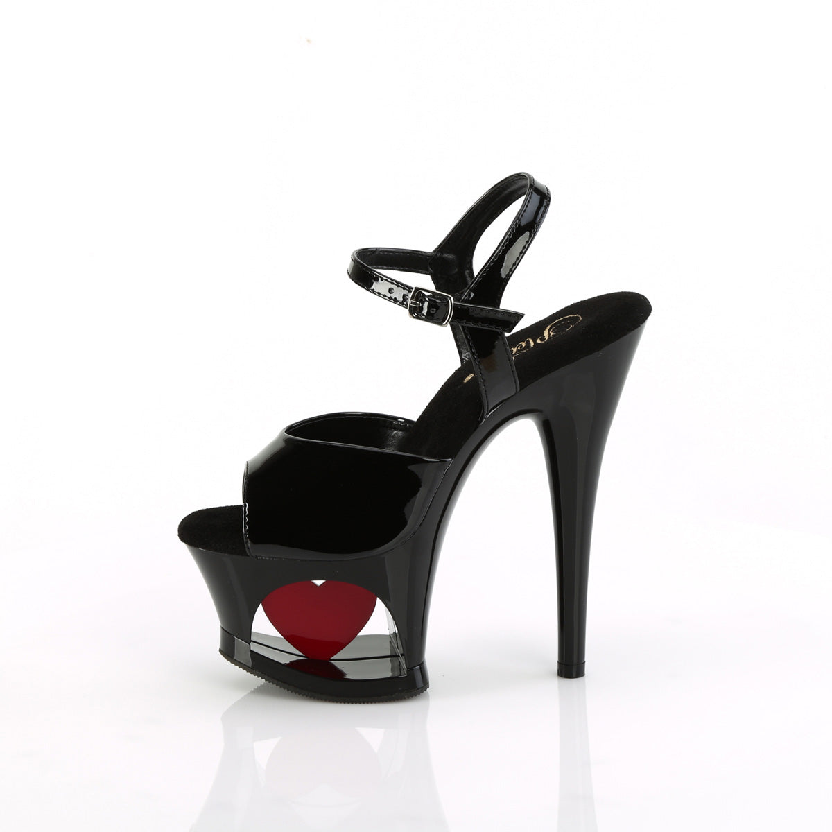 MOON-709H Black Patent /Black Red