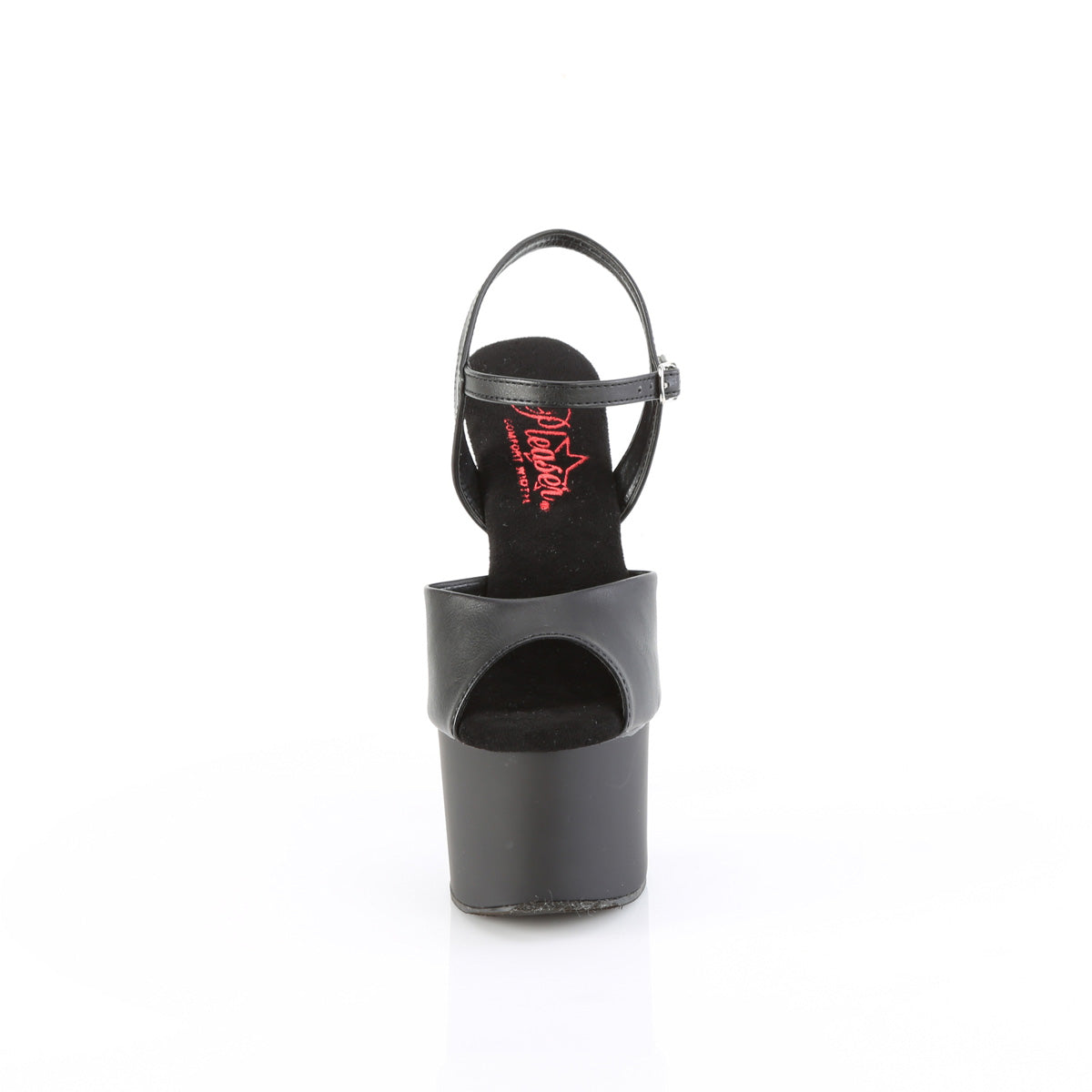 PASSION-709 Black Faux LeatherBlack Matte