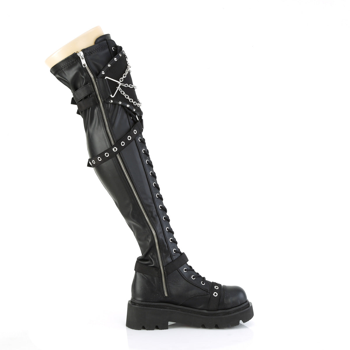 RENEGADE-320 Black Stretch Vegan Leather