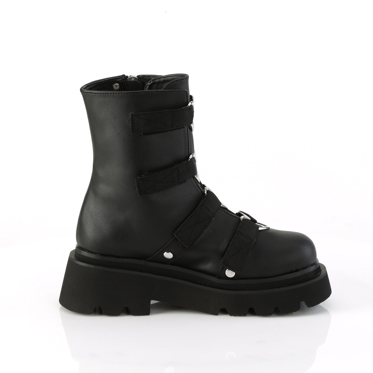 RENEGADE-50 Black Vegan Leather-Nylon