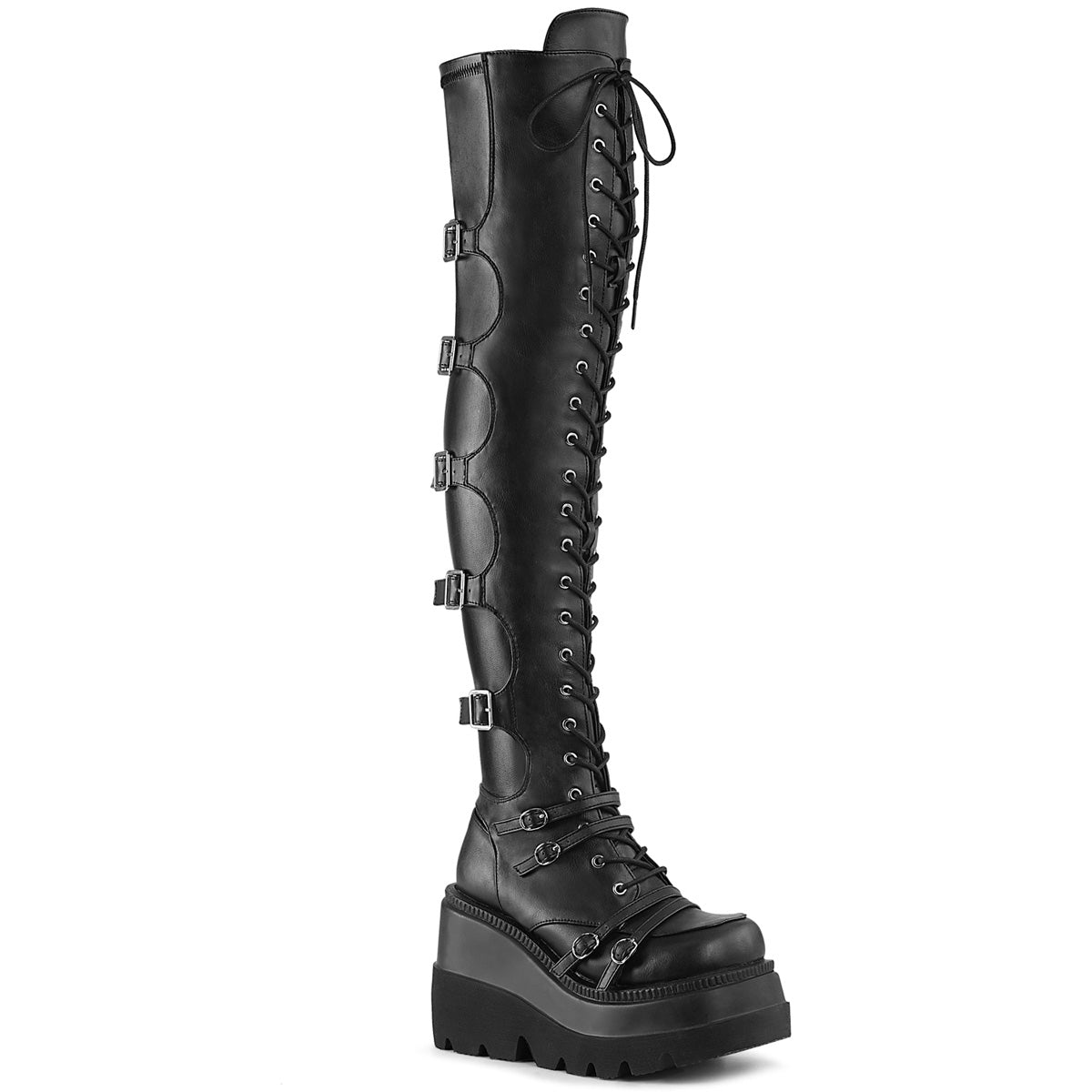 SHAKER-350 Black Veagn Leather Stretch