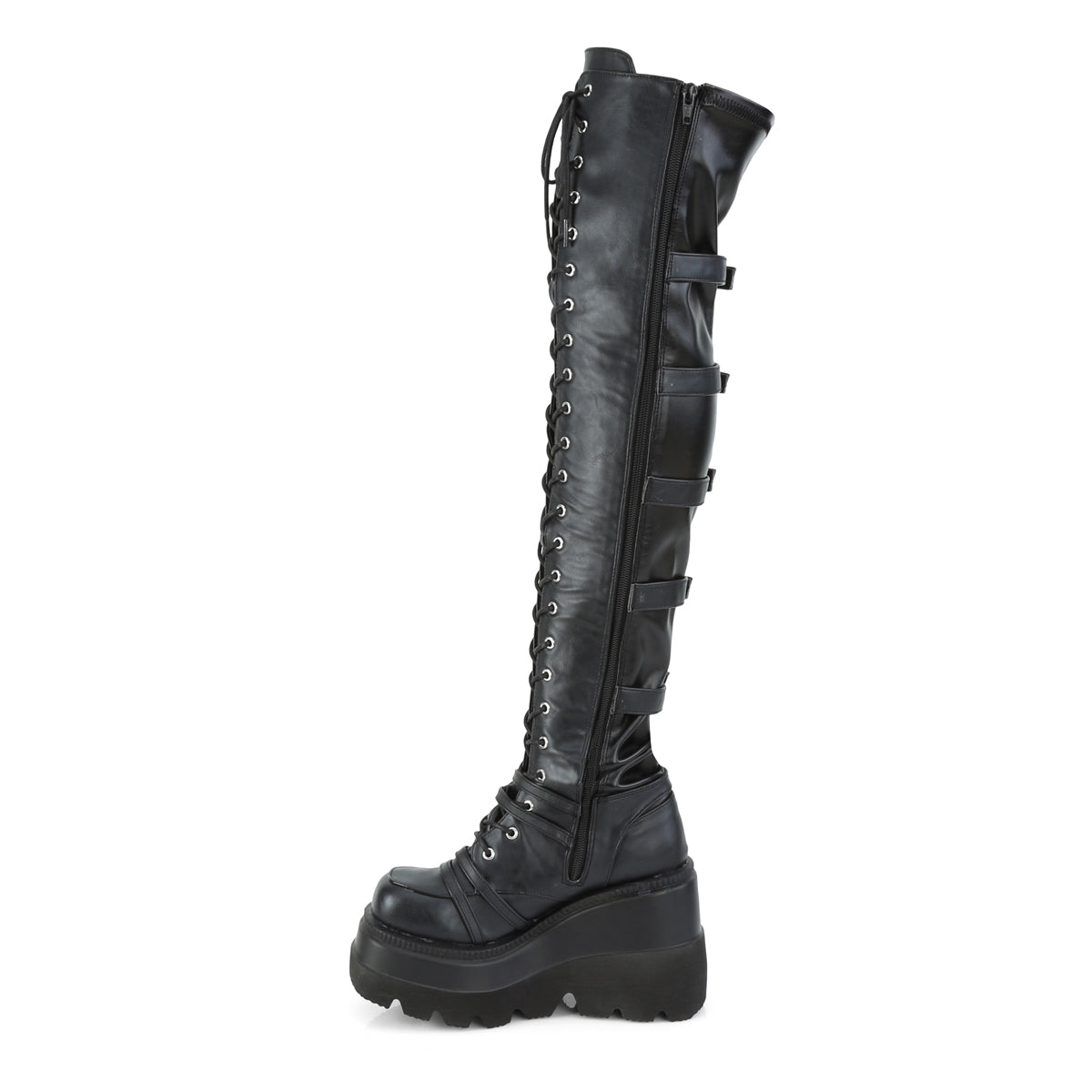 SHAKER-350 Black Veagn Leather Stretch