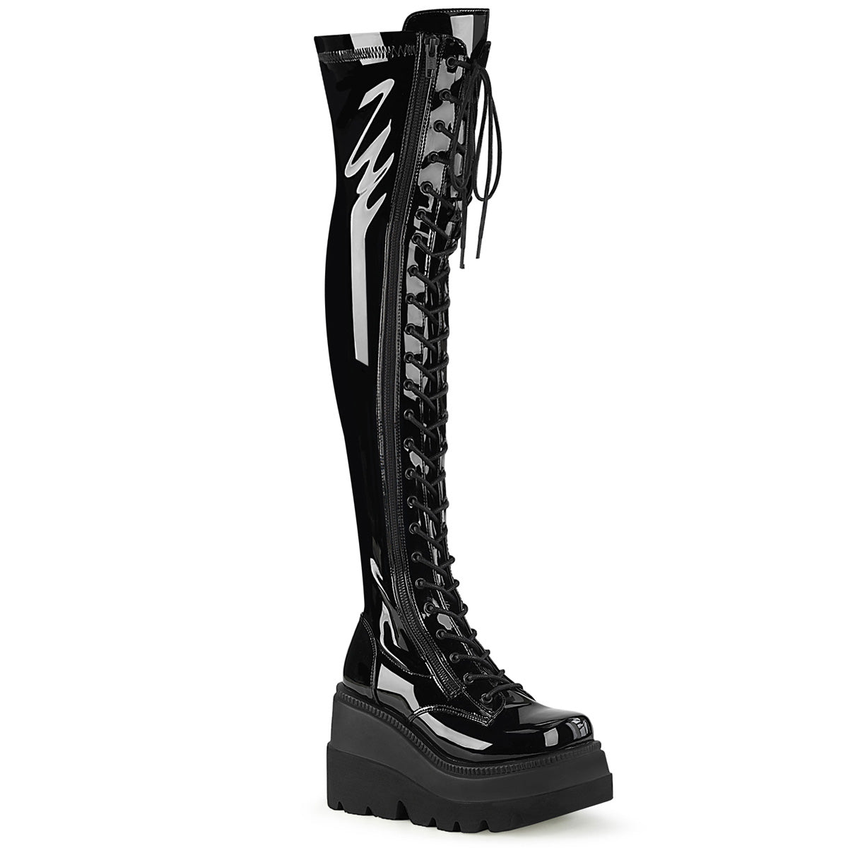 SHAKER-374 Black Stretch Patent