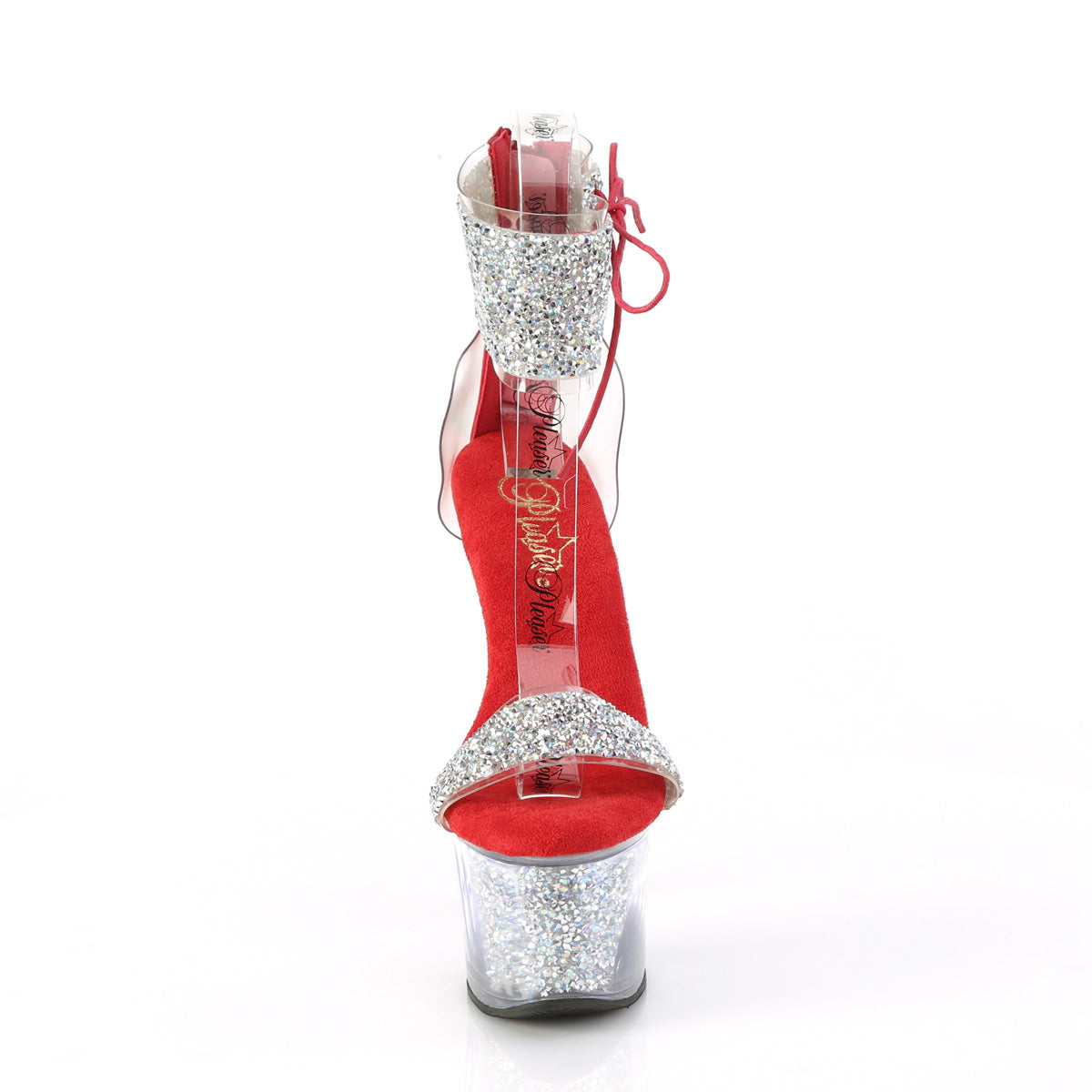SKY-327RSI Silver Multi Rhinestones Red/Silver Rhinestones