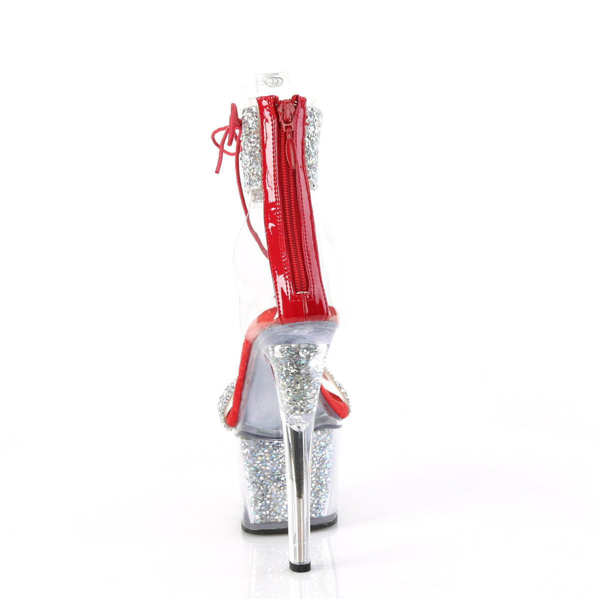 SKY-327RSI Silver Multi Rhinestones Red/Silver Rhinestones