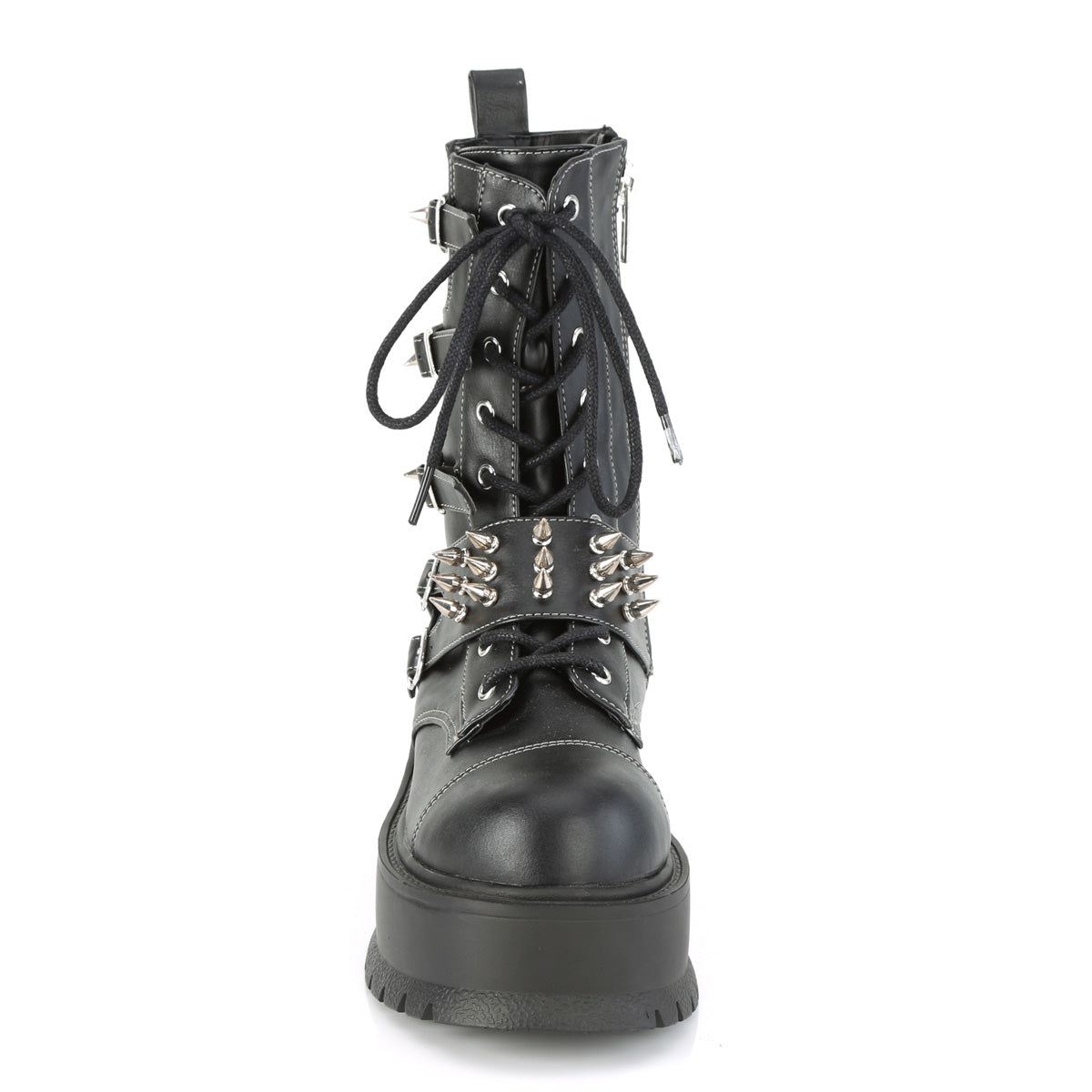 SLACKER-165 Black Vegan Leather