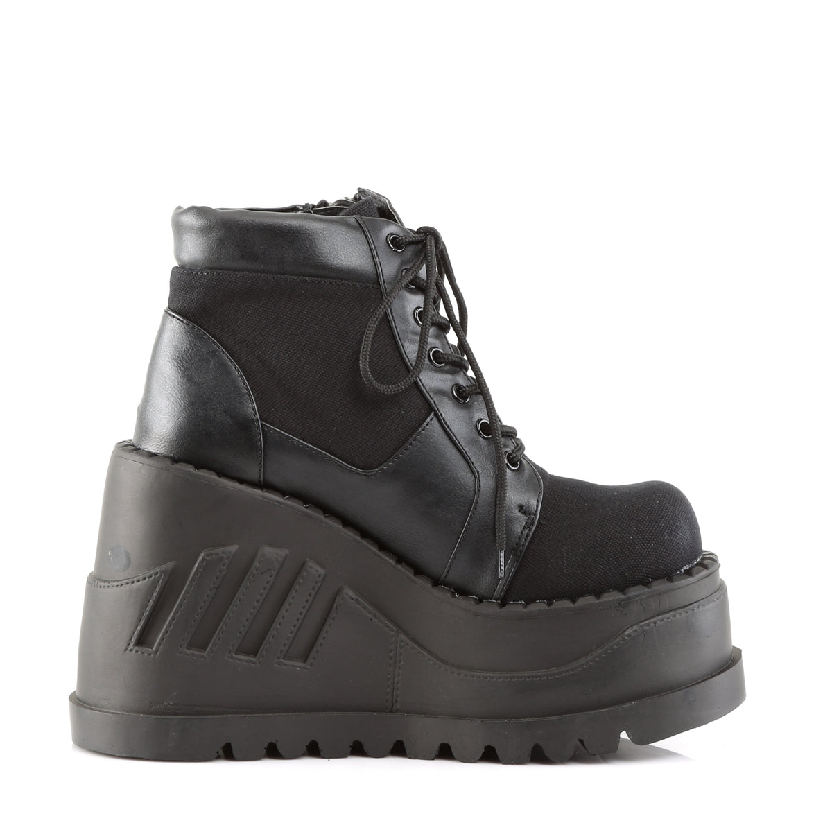 STOMP-10 Black Canvas Vegan Leather