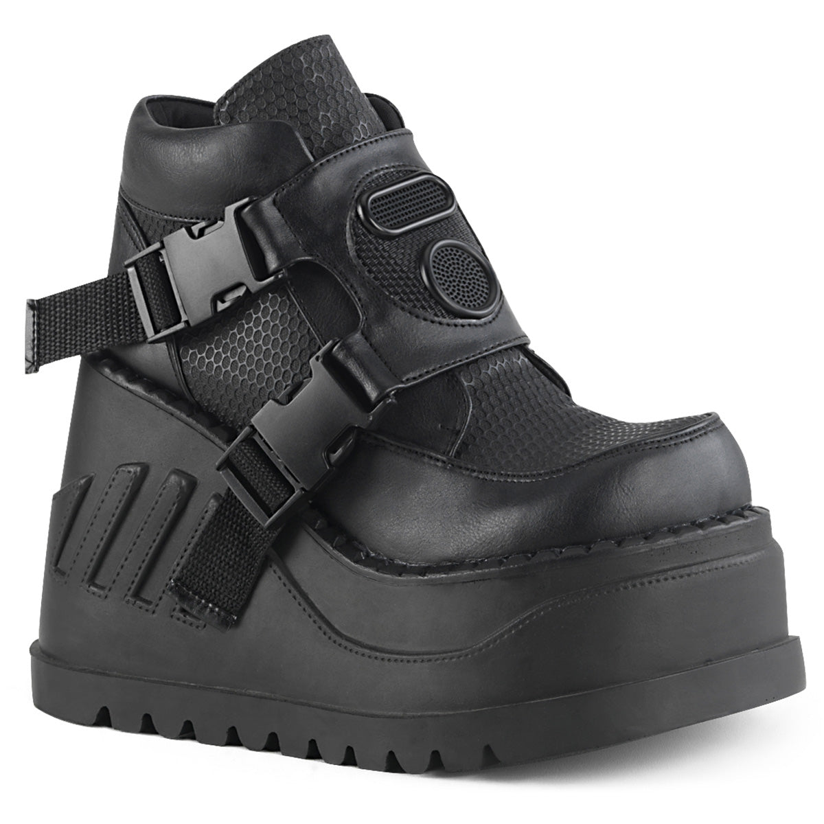STOMP-15 Black Vegan Leather