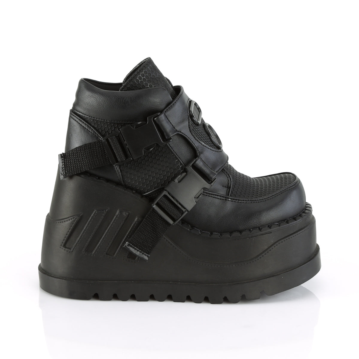 STOMP-15 Black Vegan Leather