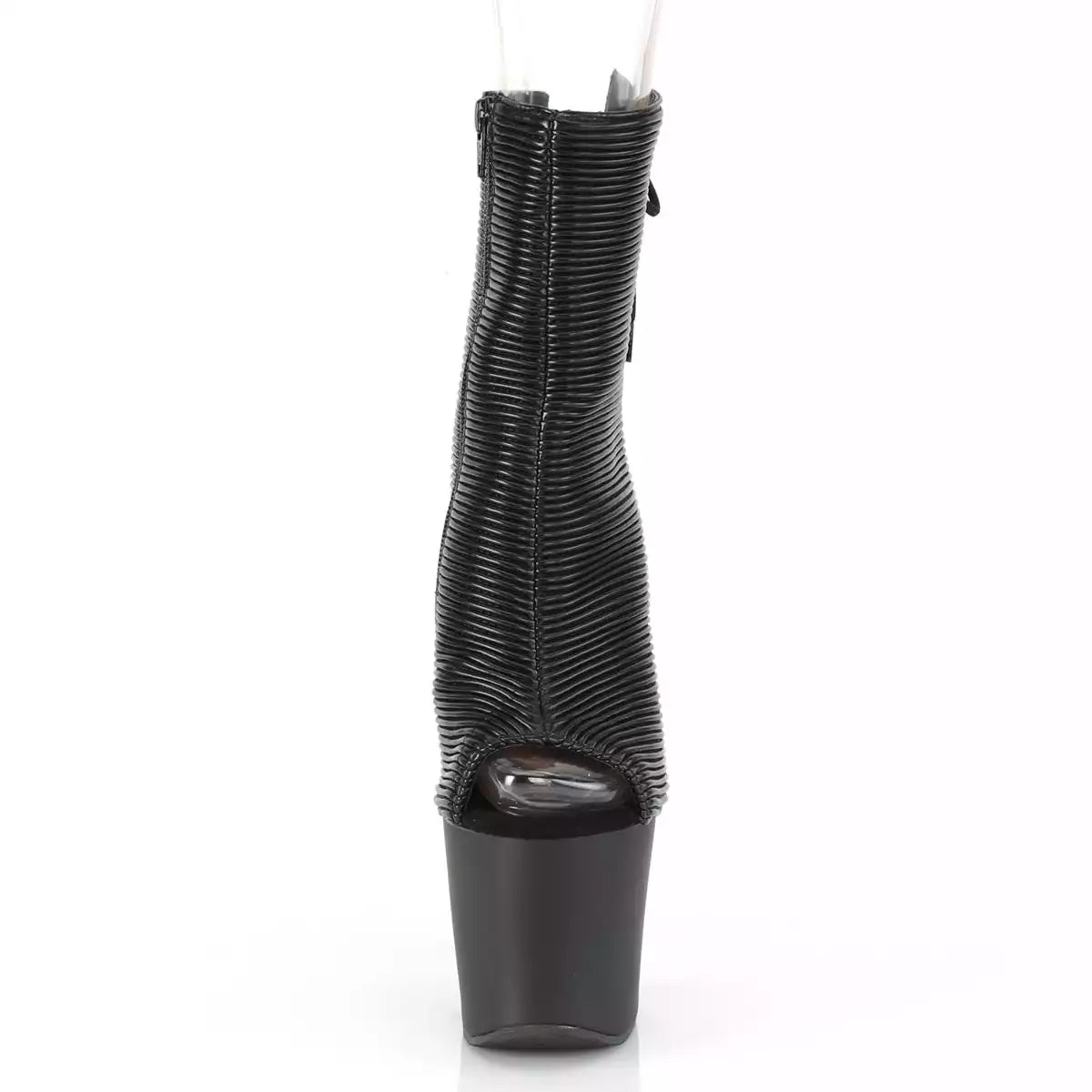HEX-1018 Black Quilted Faux Leather/Black Matte