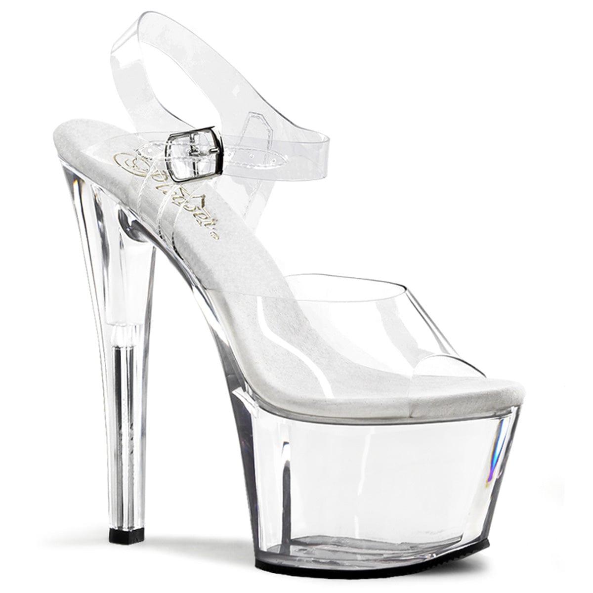 SKY-308 Clear/Clear Platform Sandal Pleaser US Size (Women's): 5