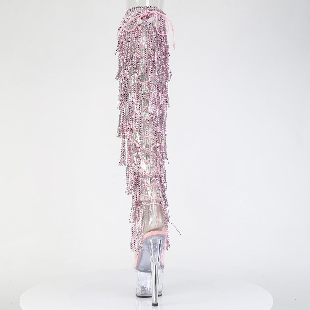 ADORE-3019C-RSF Clear-Baby Pink/Clear Pleaser US Size (Women's): 5