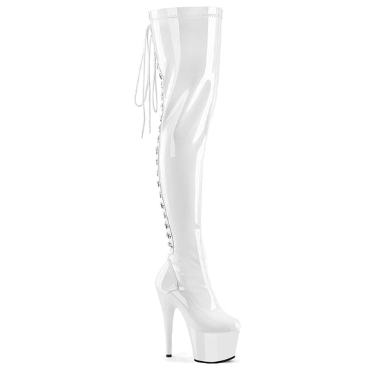 ADORE-3063 White Stretch Patent/White