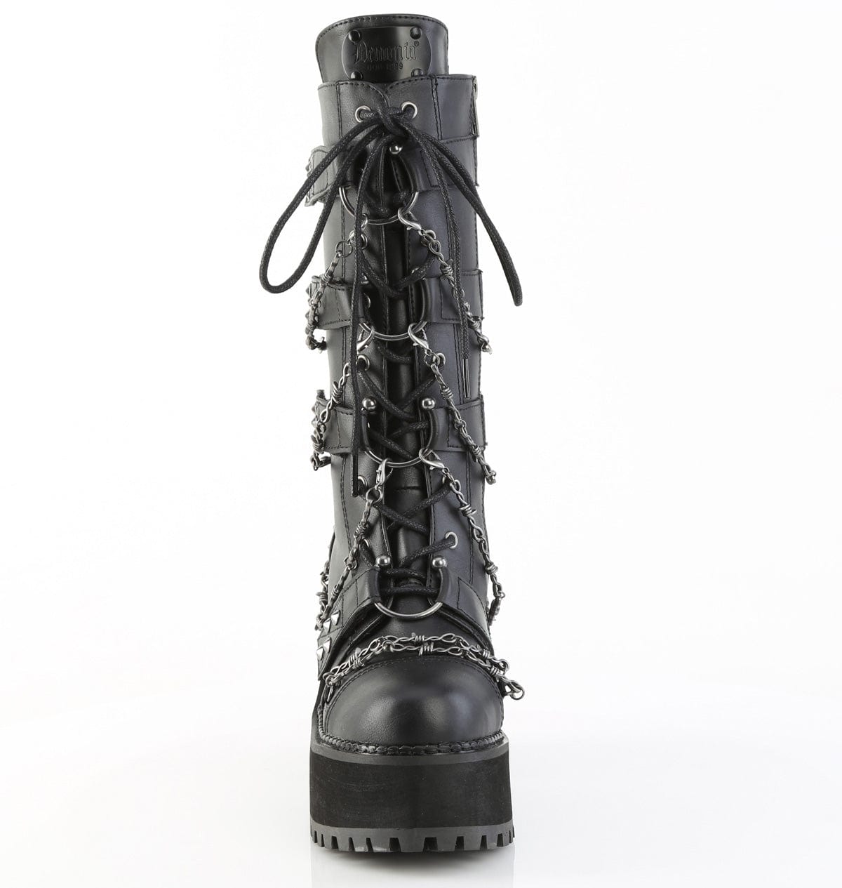 ASSAULT-117 Black Vegan Leather