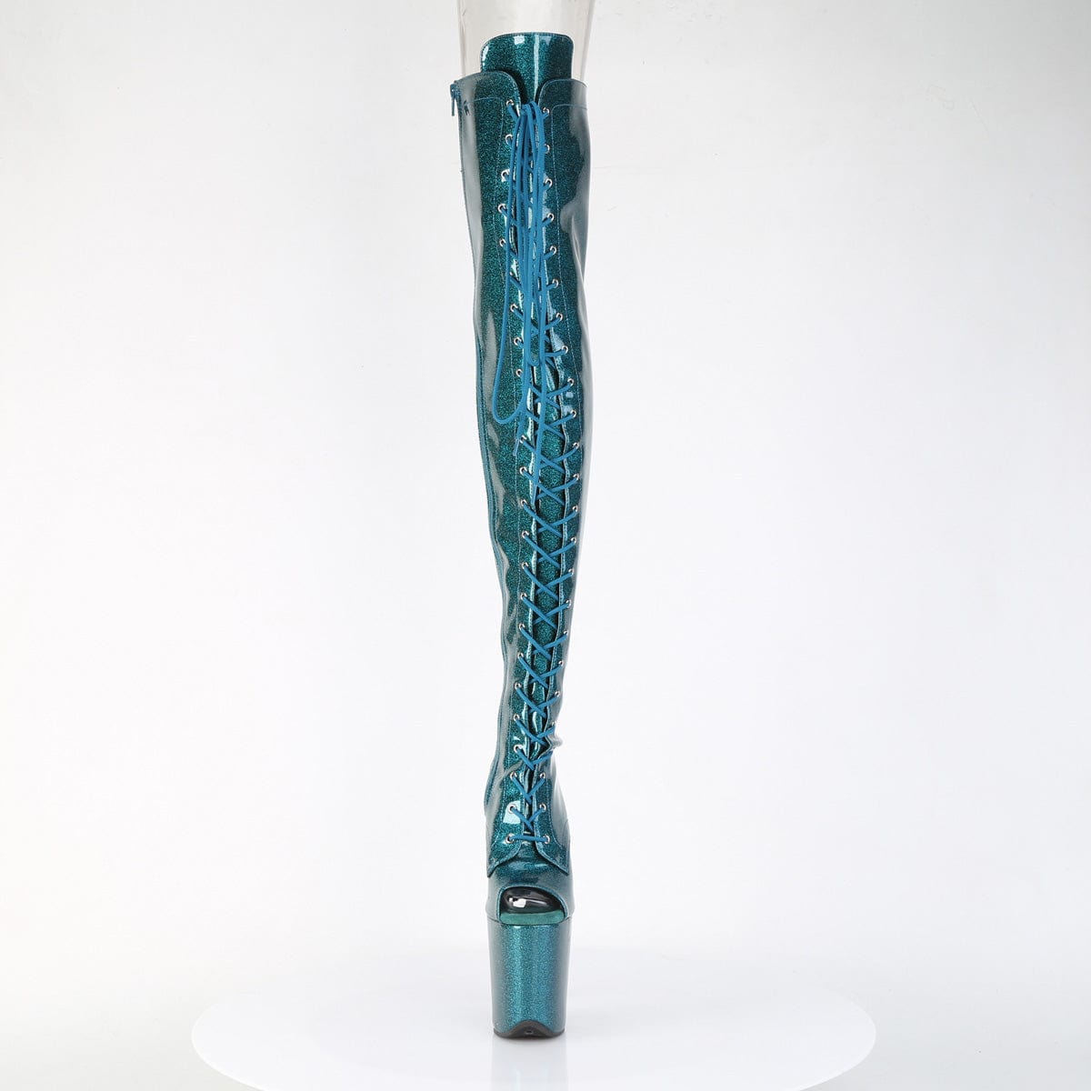 FLAMINGO-3021GP Teal Glitter Patent/M Pleaser US Size (Women's): 5