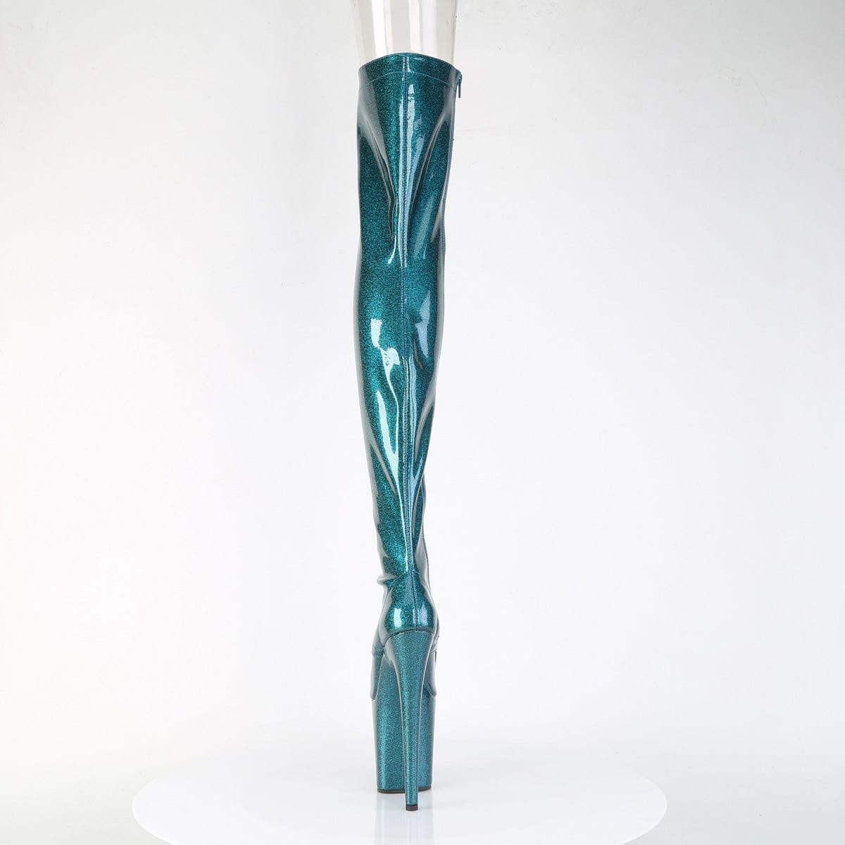 FLAMINGO-3021GP Teal Glitter Patent/M Pleaser US Size (Women's): 5