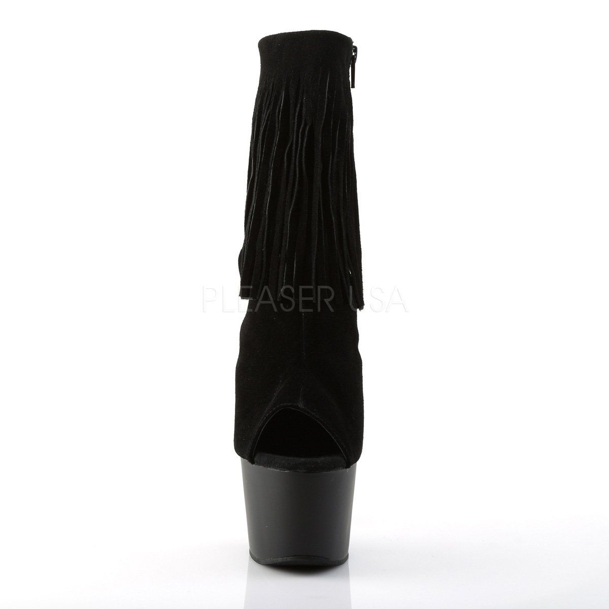 ADORE-1019 Black Suede Ankle Boot Pleaser