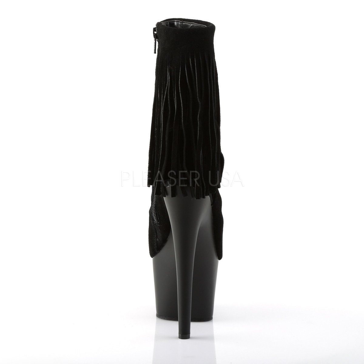 ADORE-1019 Black Suede Ankle Boot Pleaser