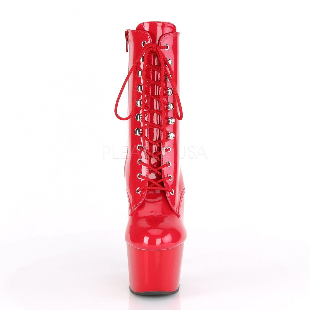 ADORE-1020 Red Patent/Red Ankle Boot Pleaser