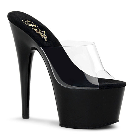 ADORE-701 Clear/Black Slide Pleaser