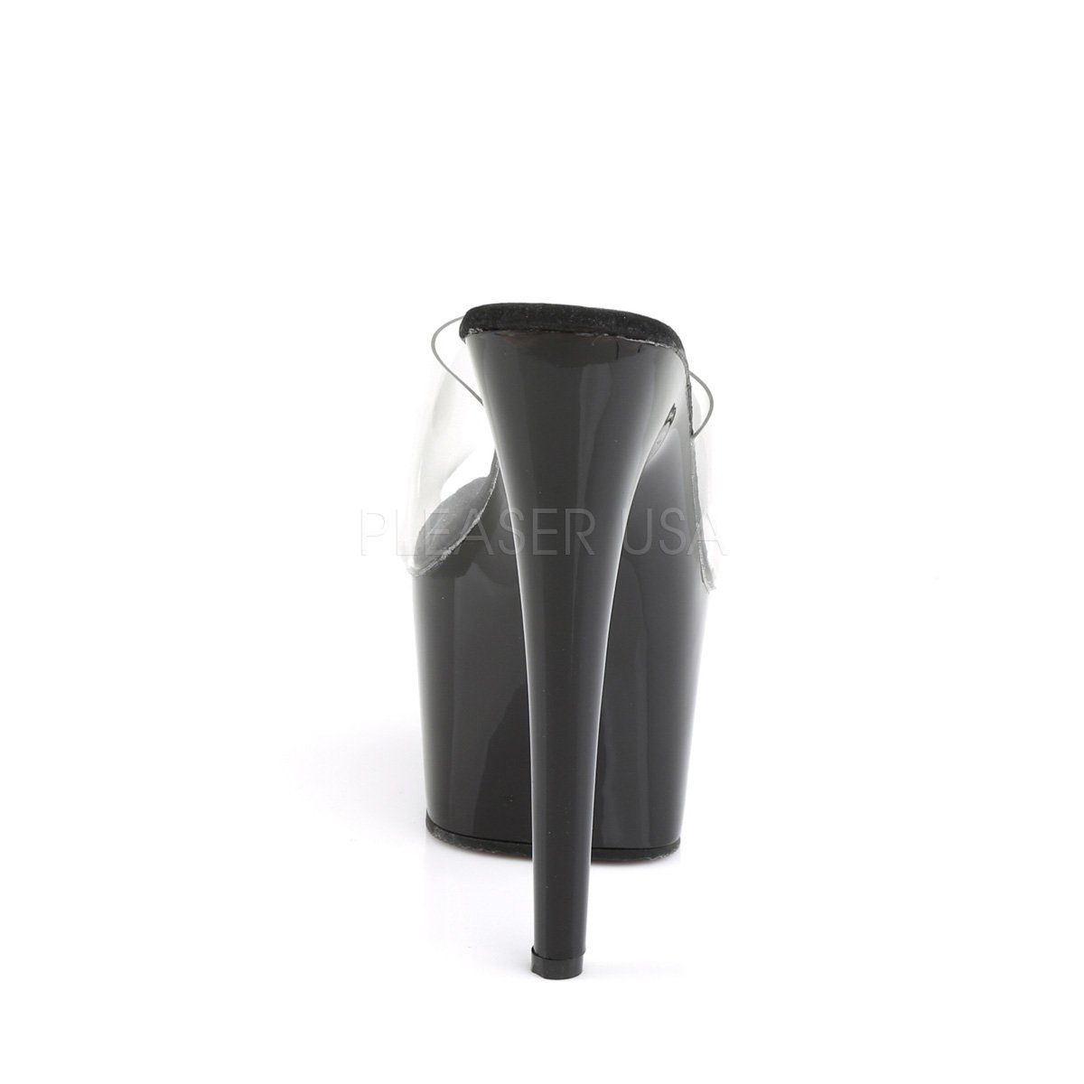 ADORE-701 Clear/Black Slide Pleaser