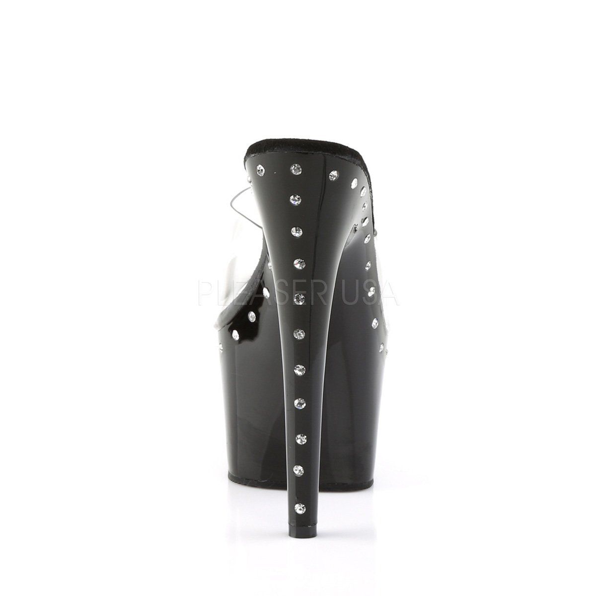 ADORE-701LS Clear/Black Slide Pleaser