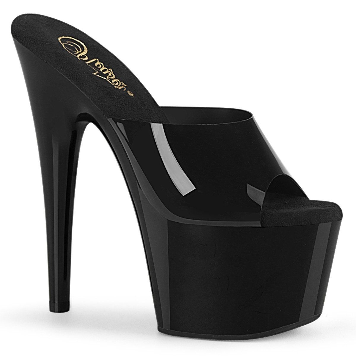 ADORE-701N Black (Jelly-Like) TPU/Black Slide Pleaser