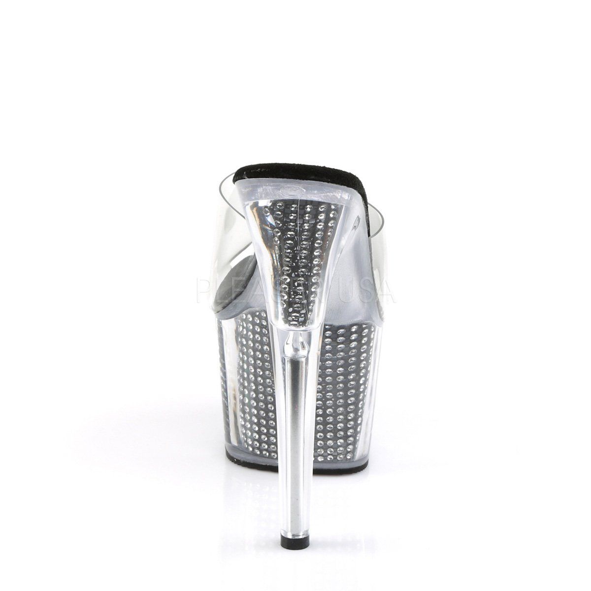 ADORE-701SRS Clear/Black SRS Slide Pleaser