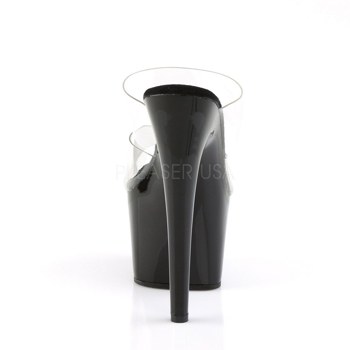 ADORE-702 Clear/Black Slide Pleaser