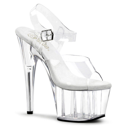 ADORE-708 Clear Platform Sandal Pleaser