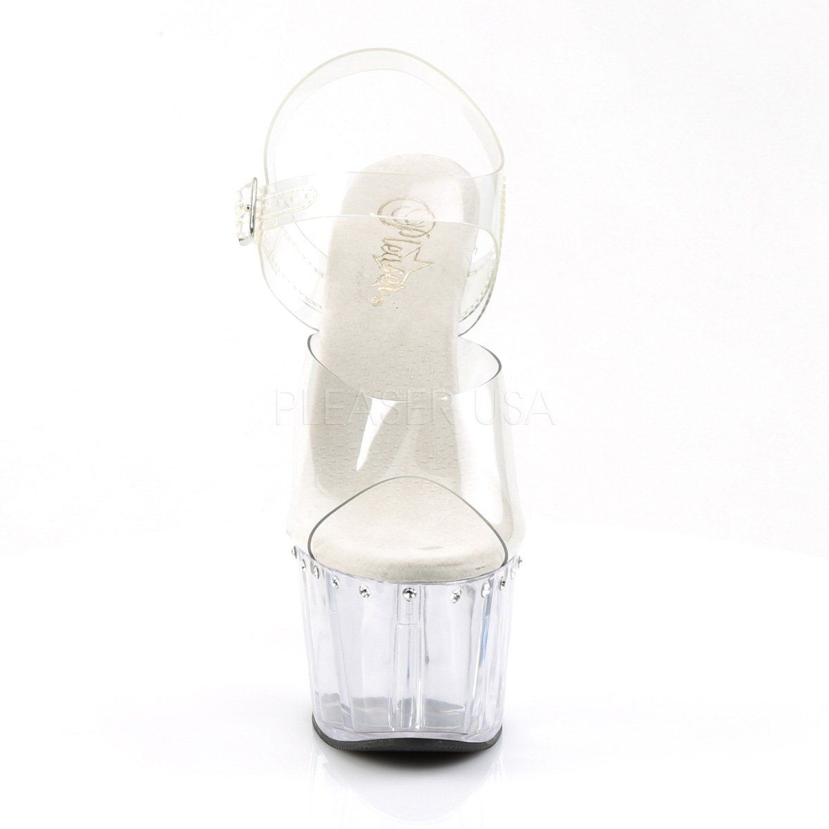 ADORE-708LS Clear Platform Sandal Pleaser