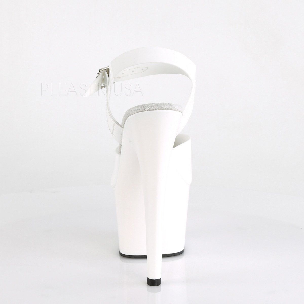 ADORE-708N White (Jelly-Like) TPU/White Platform Sandal Pleaser