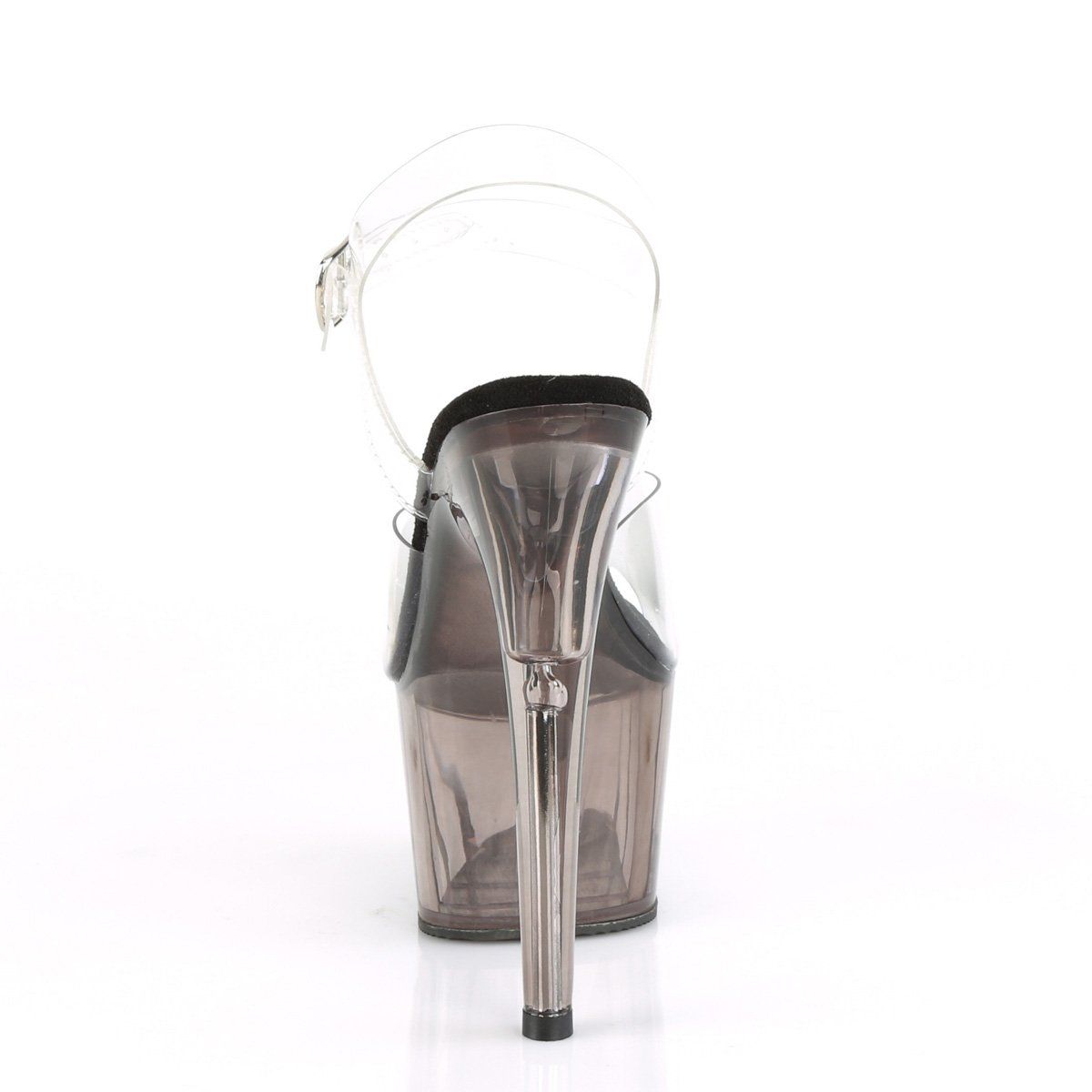 ADORE-708T Clear/Smoke Tinted Platform Sandal Pleaser