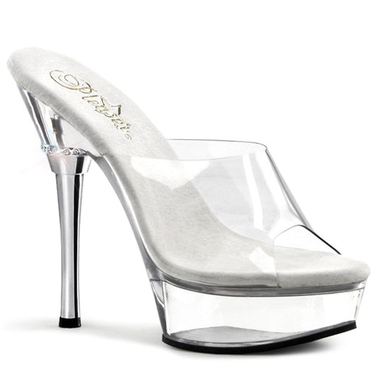 ALLURE-601 Clear Platform Sandal Pleaser