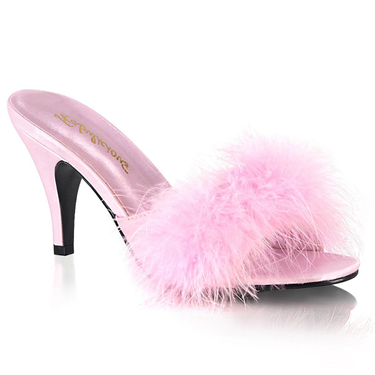 AMOUR-03 Baby Pink Pu-Fur Fabulicious