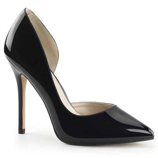 AMUSE-22 Black Patent Pump Pleaser