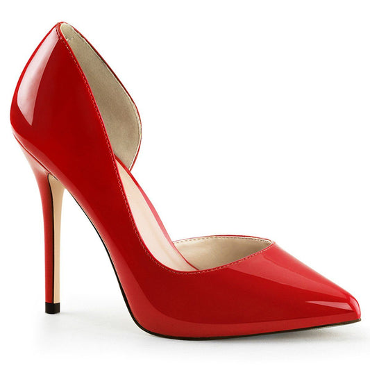 AMUSE-22 Red Patent Pump Pleaser