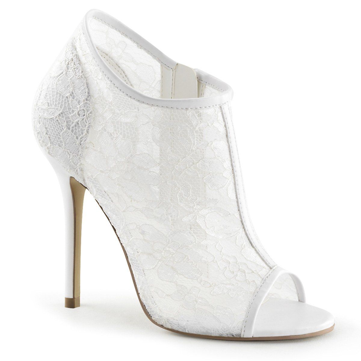 AMUSE-56 Ivory Lace-Mesh Fabulicious