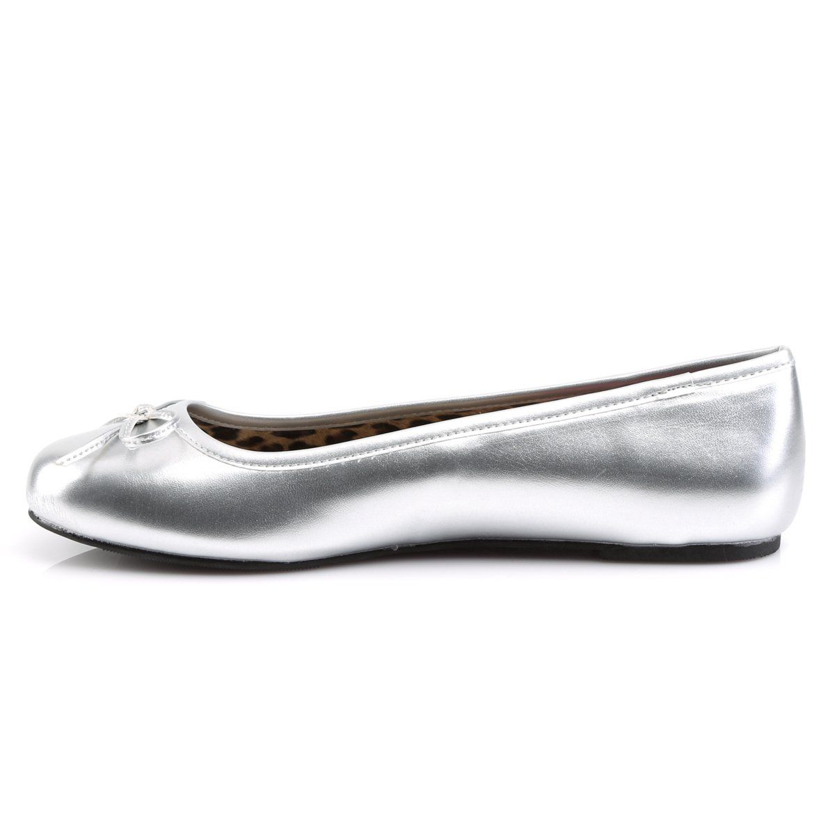 ANNA-01 Silver Metallic Pu Pleaser Pink Label