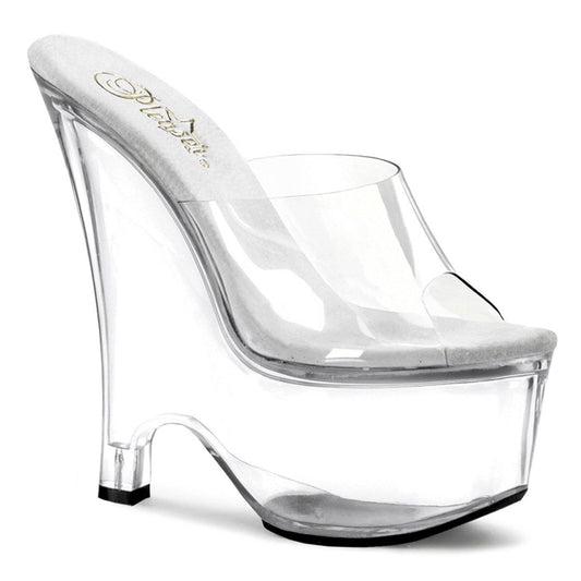 BEAU-601 Clear Platform Sandal Pleaser