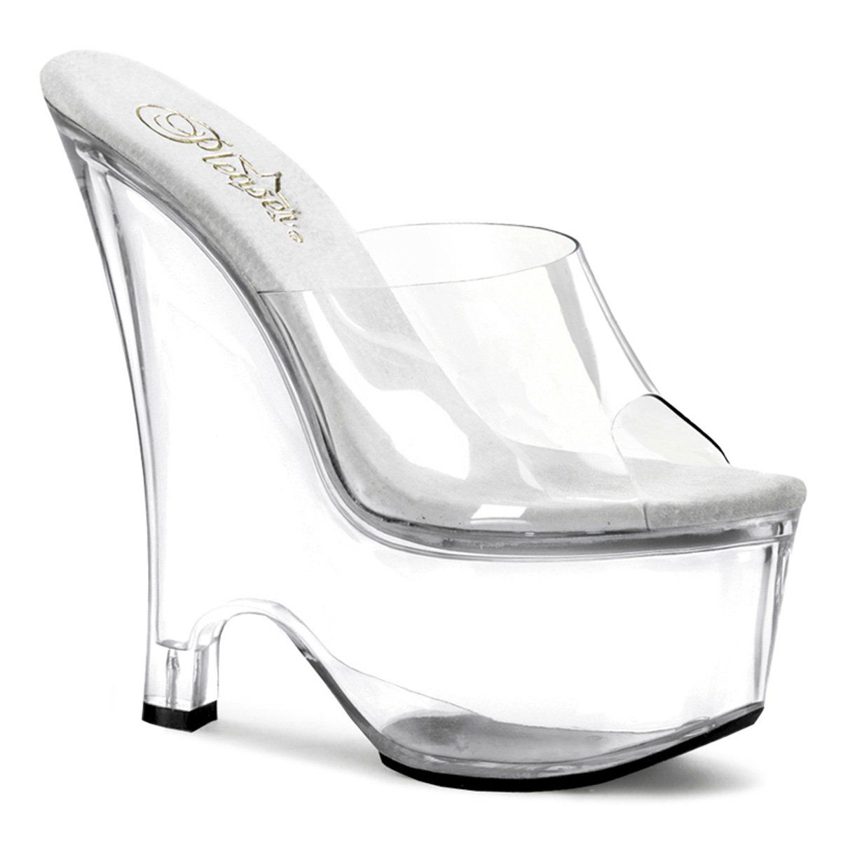 BEAU-601 Clear Platform Sandal Pleaser