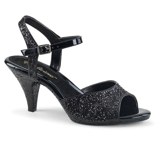 BELLE-309G Black Glitter Fabulicious