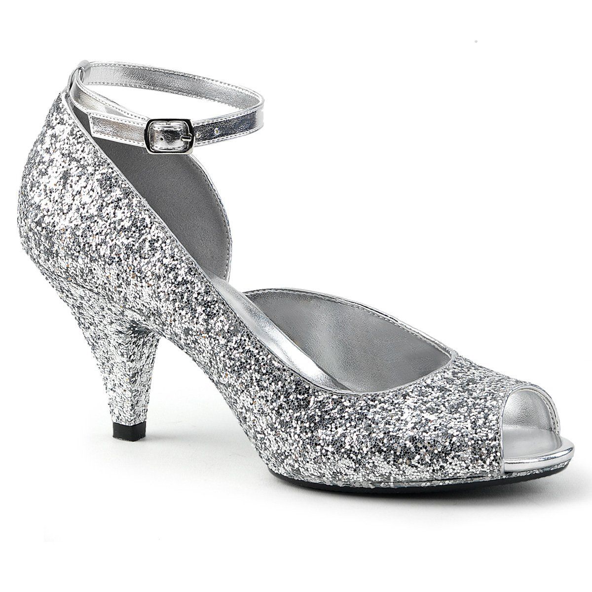 BELLE-381G Silver Glitter Fabulicious