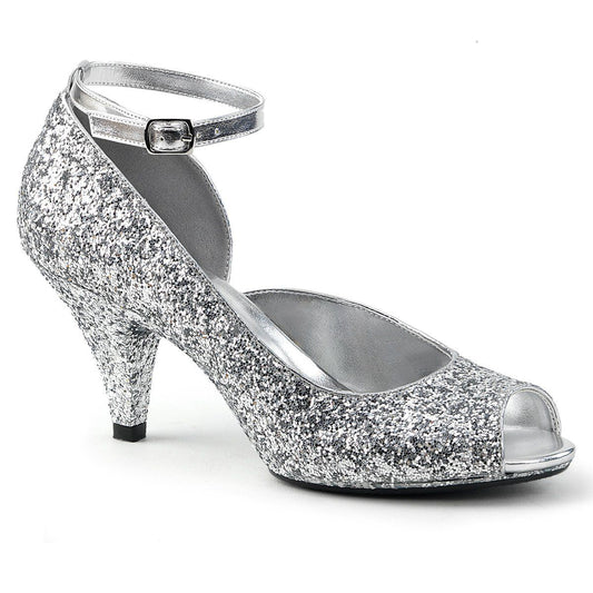 BELLE-381G Silver Glitter Fabulicious